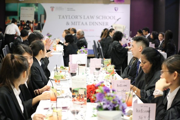 taylor's university law school dinner